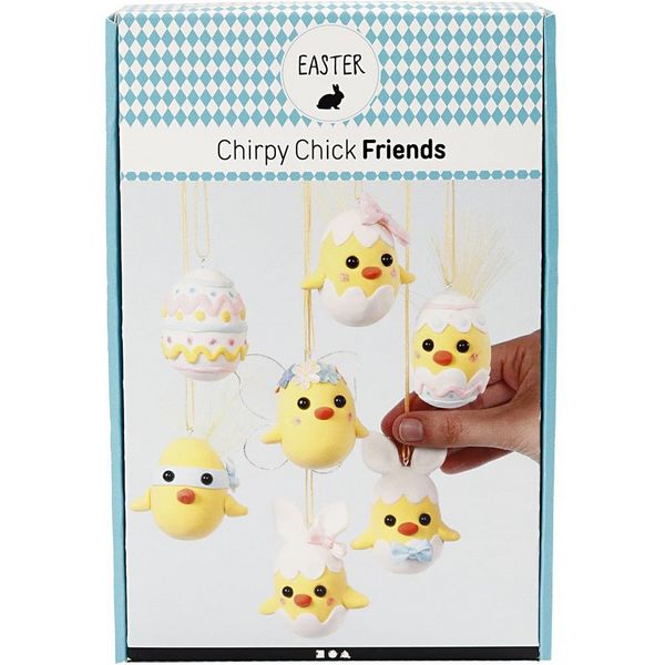 Produktbild: Creativ Company DIY Sets Modellieren Funny Easter Family - Bastelset, 1 Set