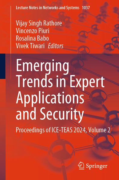 Produktbild: Emerging Trends in Expert Applications and Security