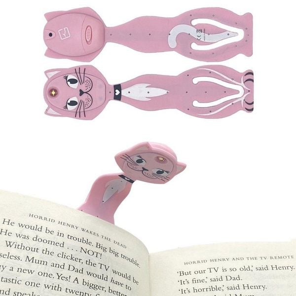 Produktbild: Flexilight Animal Leselicht Pinke Katze &ndash; 2-in-1 LED-Leselampe