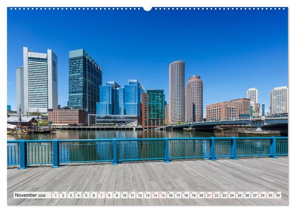 Produktbild: Stadtansichten aus Boston (Wandkalender 2026 DIN A2 quer), CALVENDO Monatskalender