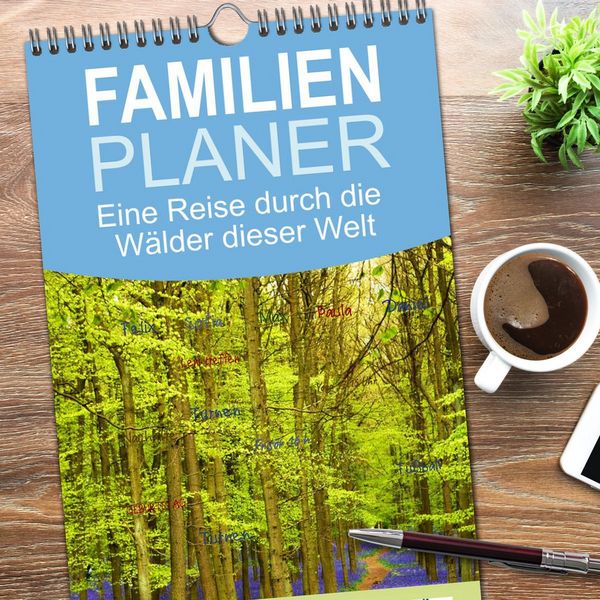 Produktbild: Familienplaner 2026 - Eine Reise durch die W&auml;lder dieser Welt mit 5 Spalten (Wandkalender, 21 x 45 cm) CALVENDO