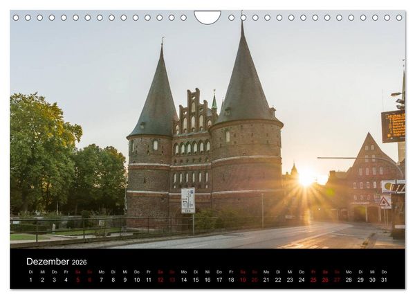 Produktbild: Eine Nacht in L&uuml;beck (Wandkalender 2026 DIN A4 quer), CALVENDO Monatskalender