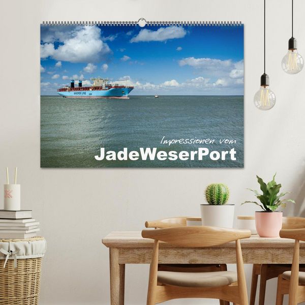 Produktbild: Impressionen vom JadeWeserPort (Wandkalender 2026 DIN A2 quer), CALVENDO Monatskalender