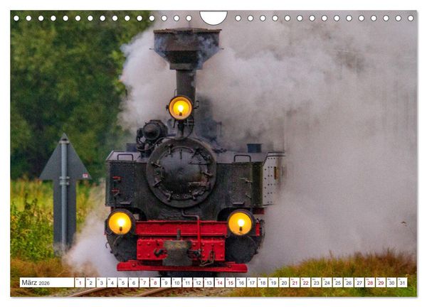Produktbild: De L&uuml;tt Kaffeebrenner &ndash; Impressionen einer Mecklenburger Kleinbahn (Wandkalender 2026 DIN A4 quer), CALVENDO Monatskalender