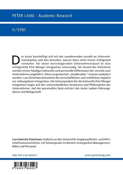 Produktbild: Post Merger Integration beim Unternehmenskauf