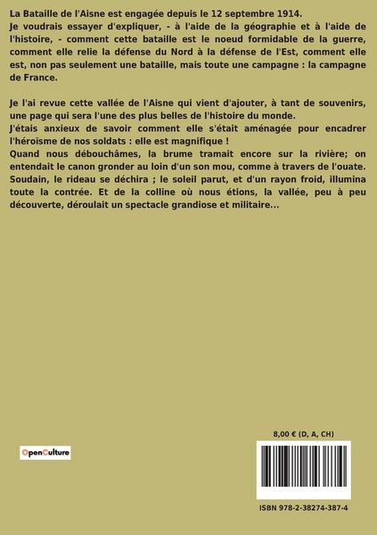 Produktbild: L'Aisne pendant la grande guerre