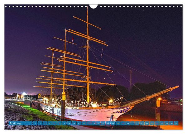 Produktbild: Hansestadt Bremen zur blauen Stunde (Wandkalender 2026 DIN A3 quer), CALVENDO Monatskalender