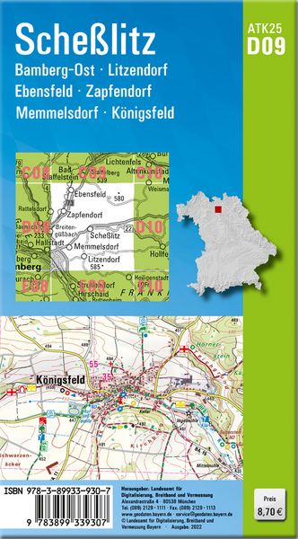 Produktbild: Sche&szlig;litz 1 : 25 000