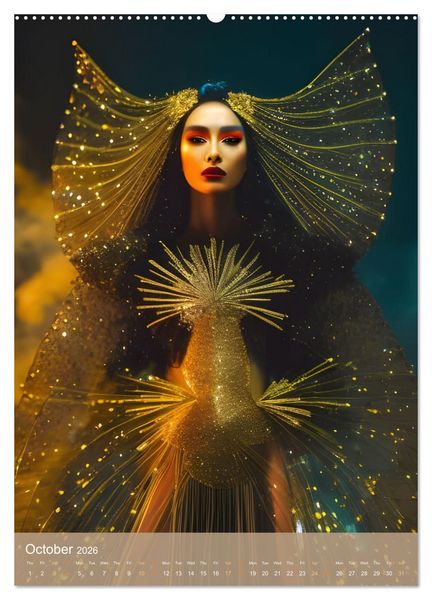 Produktbild: Future Fashion Unveiled (High Quality Premium Wall Calendar 2026 DIN A2 portrait),CALVENDO 12 Month Wall Calendar