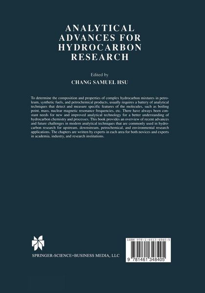 Produktbild: Analytical Advances for Hydrocarbon Research