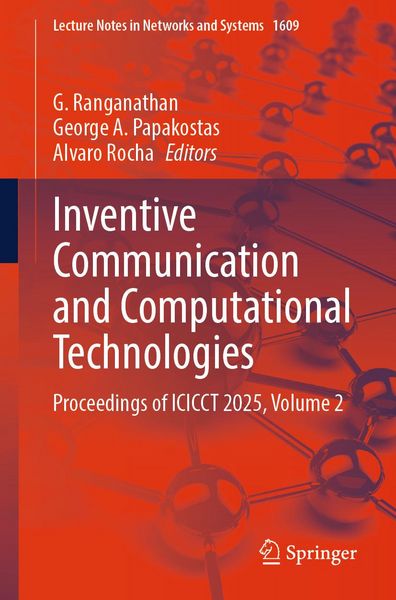 Produktbild: Inventive Communication and Computational Technologies