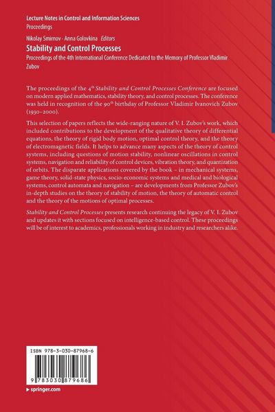 Produktbild: Stability and Control Processes