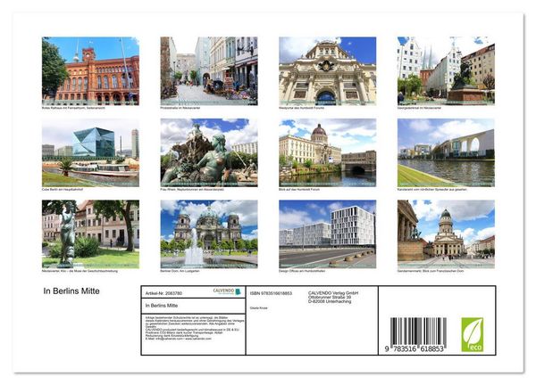 Produktbild: In Berlins Mitte (Wandkalender 2026 DIN A4 quer), CALVENDO Monatskalender