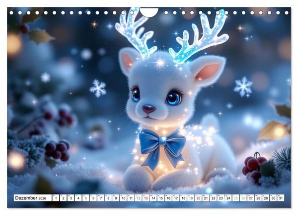 Produktbild: Leuchtende Tierbabys (Wandkalender 2026 DIN A4 quer), CALVENDO Monatskalender