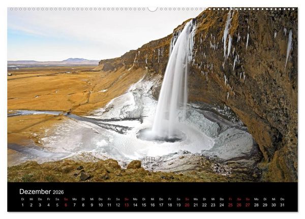 Produktbild: Island - Iceland (hochwertiger Premium Wandkalender 2026 DIN A2 quer), Kunstdruck in Hochglanz