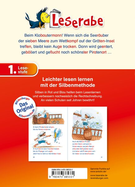 Produktbild: Leserabe mit Mildenberger Silbenmethode - Piratengeschichten