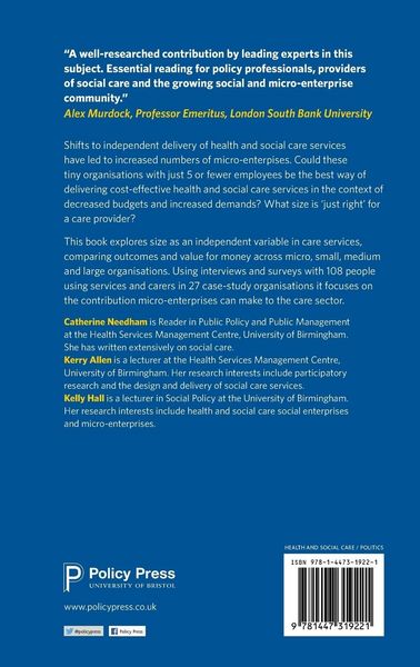 Produktbild: Micro-enterprise and personalisation