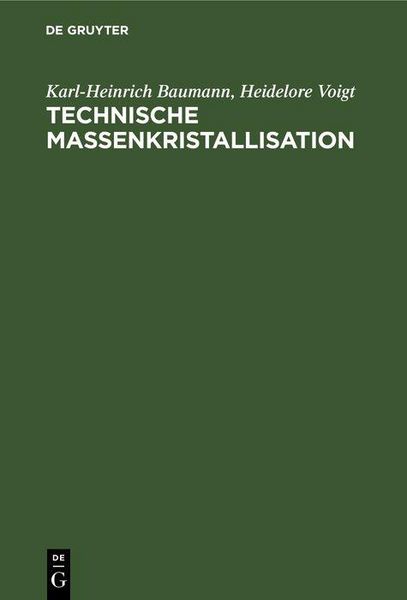 Produktbild: Technische Massenkristallisation