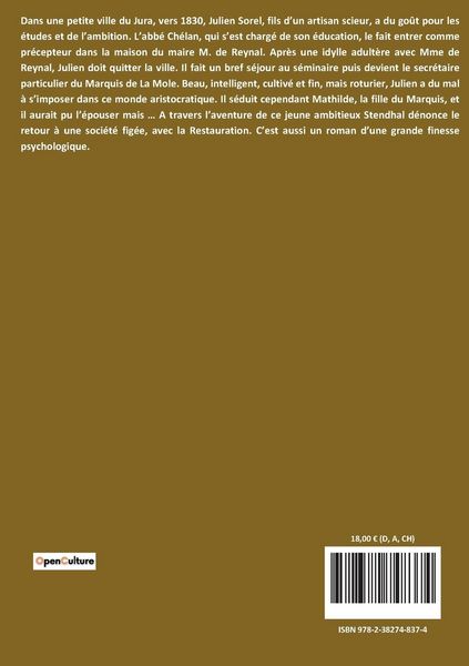 Produktbild: Le Rouge et le Noir