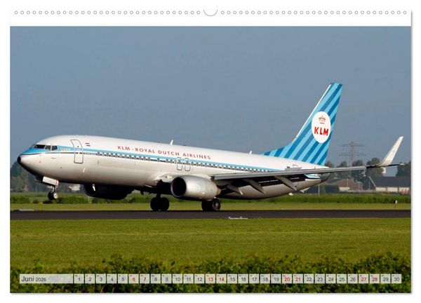 Produktbild: Flugzeuge im Retro-Stil (hochwertiger Premium Wandkalender 2026 DIN A2 quer), Kunstdruck in Hochglanz