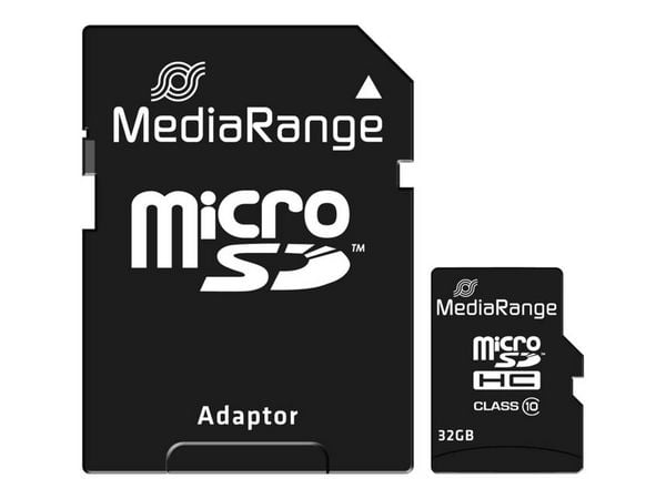 Produktbild: MediaRange - Flash-Speicherkarte (microSDHC/SD-Adapter inbegriffen)