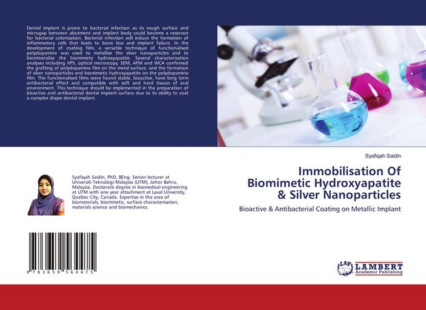 Produktbild: Immobilisation Of Biomimetic Hydroxyapatite & Silver Nanoparticles