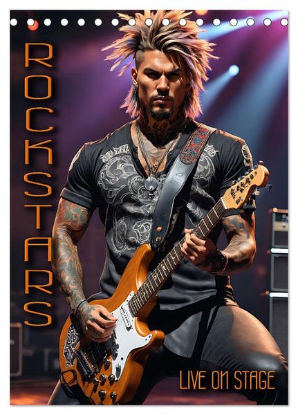 Produktbild: Rockstars - Live on Stage (Tischkalender 2026 DIN A5 hoch), CALVENDO Monatskalender