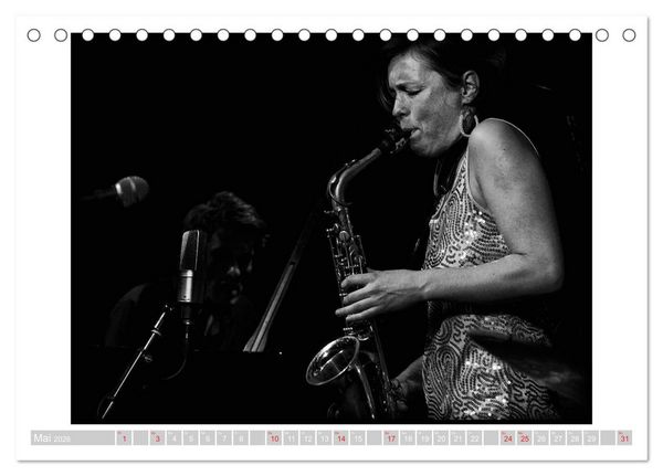 Produktbild: Jazz Ladies in der alten Schmiede (Tischkalender 2026 DIN A5 quer), CALVENDO Monatskalender