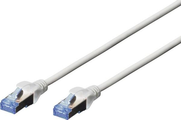 Produktbild: Digitus RJ45 Patchkabel CAT 5e SF/UTP 5.00m Grau UL-zertifiziert 1St.