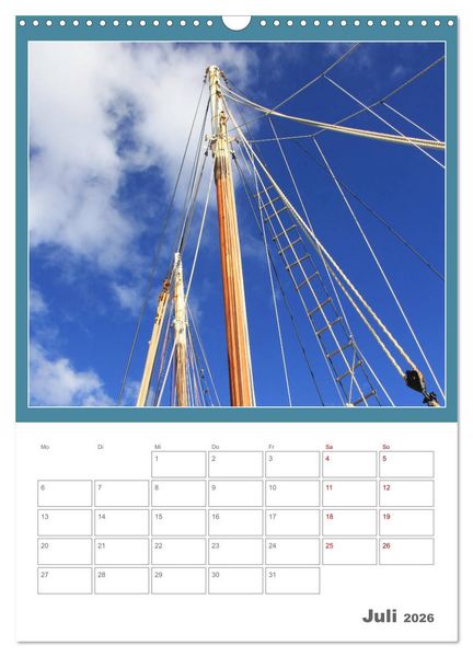 Produktbild: Pur maritim (Wandkalender 2026 DIN A3 hoch), CALVENDO Monatskalender
