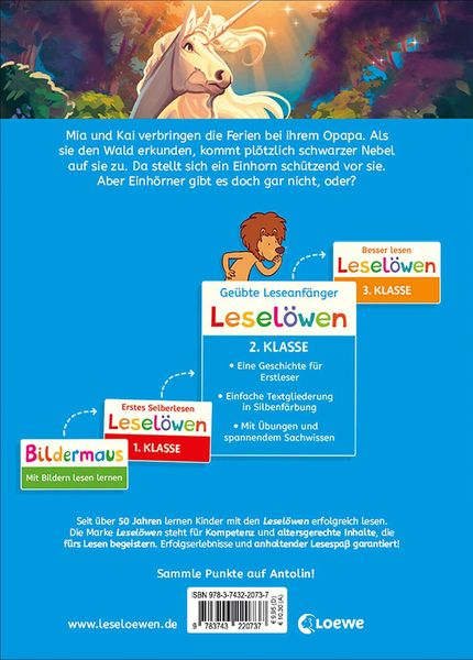 Produktbild: Lesel&ouml;wen 2. Klasse - Das Geheimnis des wei&szlig;en Einhorns