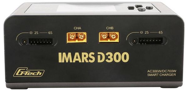Produktbild: Gens ace Imars D300 Modellbau-Ladeger&auml;t 16A LiPo, LiIon, LiHV, LiFePO, NiMH doppelter Ladeausgang, Akkuerkennung, Entladefunktion