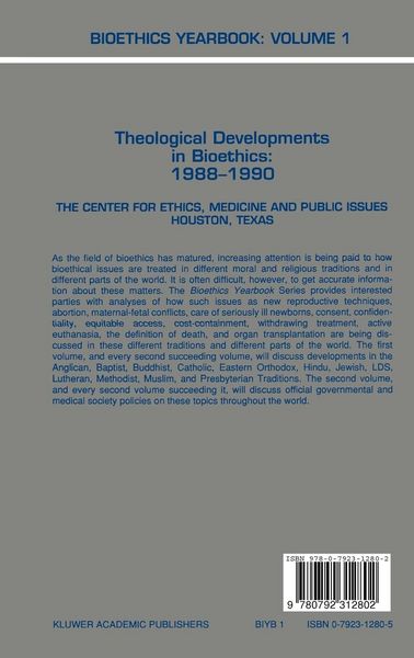 Produktbild: Bioethics Yearbook