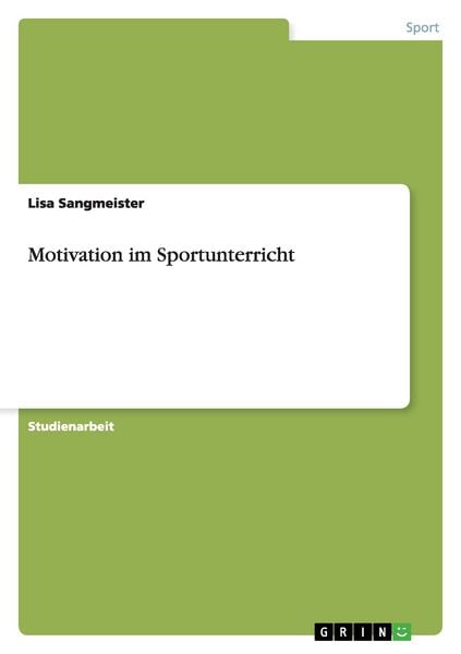 Produktbild: Motivation im Sportunterricht