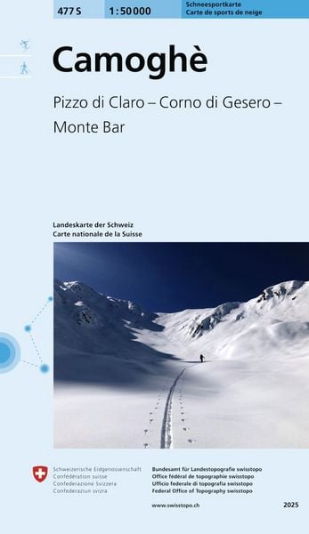 477S Camoghè Schneesportkarte, Sonstige von , Swisstopo, 9783302504773