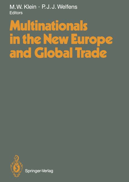 Produktbild: Multinationals in the New Europe and Global Trade