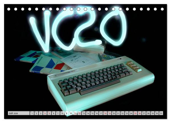 Produktbild: Computer der 80er (Tischkalender 2026 DIN A5 quer), CALVENDO Monatskalender