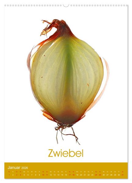 Produktbild: Leuchtende Gen&uuml;sse (hochwertiger Premium Wandkalender 2026 DIN A2 hoch), Kunstdruck in Hochglanz