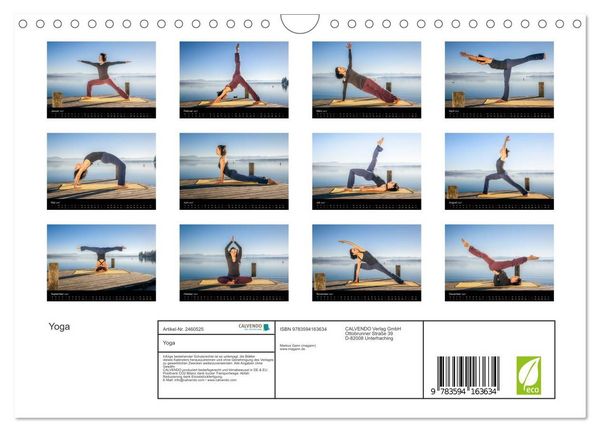 Produktbild: Yoga (Wandkalender 2027 DIN A4 quer), CALVENDO Monatskalender