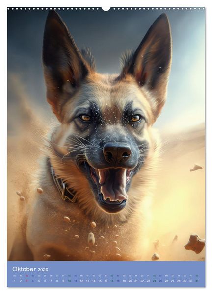 Produktbild: Hunde mit Temperament (Wandkalender 2026 DIN A2 hoch), CALVENDO Monatskalender