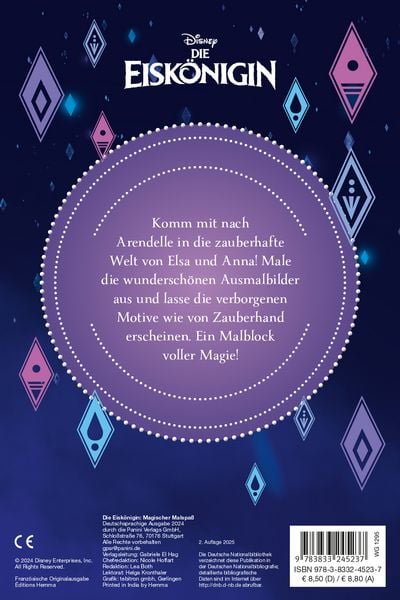Produktbild: Disney Die Eisk&ouml;nigin: Magischer Malspa&szlig;: Entdecke verborgene Motive!