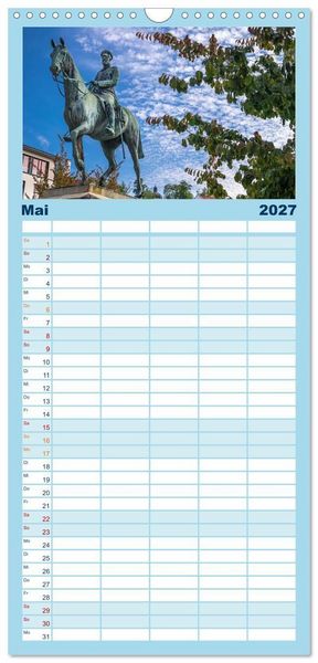 Produktbild: Familienplaner 2027 - Sigmaringen - h&uuml;bsche Kleinstadt an der Donau mit 5 Spalten (Wandkalender, 21 x 45 cm) CALVENDO