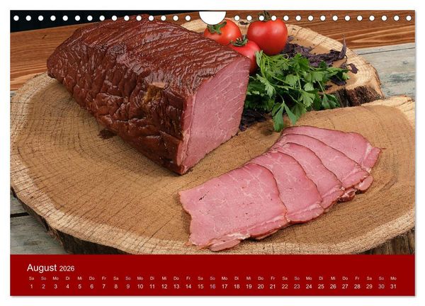 Produktbild: Schinken und Wurst (Wandkalender 2026 DIN A4 quer), CALVENDO Monatskalender