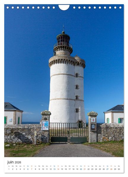 Produktbild: Phares du Finist&egrave;re (Calendrier mural 2026 DIN A4 horizontal), CALVENDO calendrier mensuel