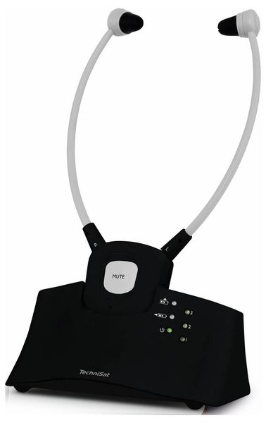 Produktbild: TechniSat STEREOMAN ISI 3 In Ear Kopfh&ouml;rer Funk, Bluetooth&reg; Schwarz Lautst&auml;rkeregelung HiFi