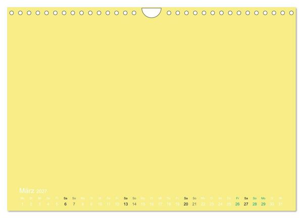Produktbild: Bastelkalender - Gelb (Wandkalender 2027 DIN A4 quer), CALVENDO Monatskalender