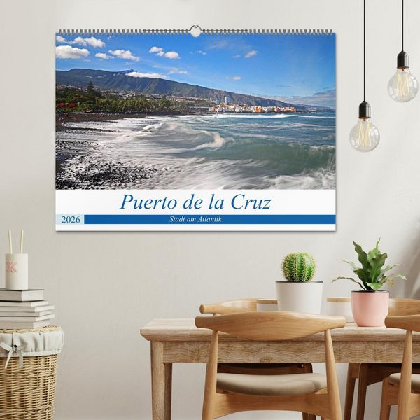 Produktbild: Puerto de la Cruz - Stadt am Atlantik (Wandkalender 2026 DIN A2 quer), CALVENDO Monatskalender