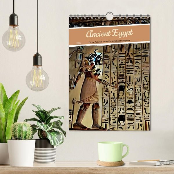 Produktbild: Ancient Egypt - Digital Artwork created by Artificial Intelligence (Wall Calendar 2026 DIN A4 portrait), CALVENDO 12 Month Wall Calendar