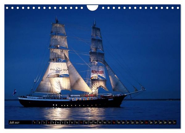 Produktbild: Hanse Sail (Wandkalender 2027 DIN A4 quer), CALVENDO Monatskalender