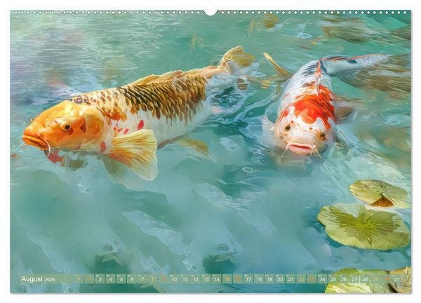 Produktbild: Kois - Ein Juwel unter Fischen (hochwertiger Premium Wandkalender 2026 DIN A2 quer), Kunstdruck in Hochglanz